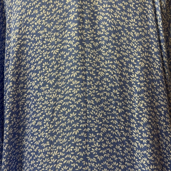LOFT Floral Boho Open Front Short Kimono Women’s Size XS-S Blue & White … - Picture 4 of 5